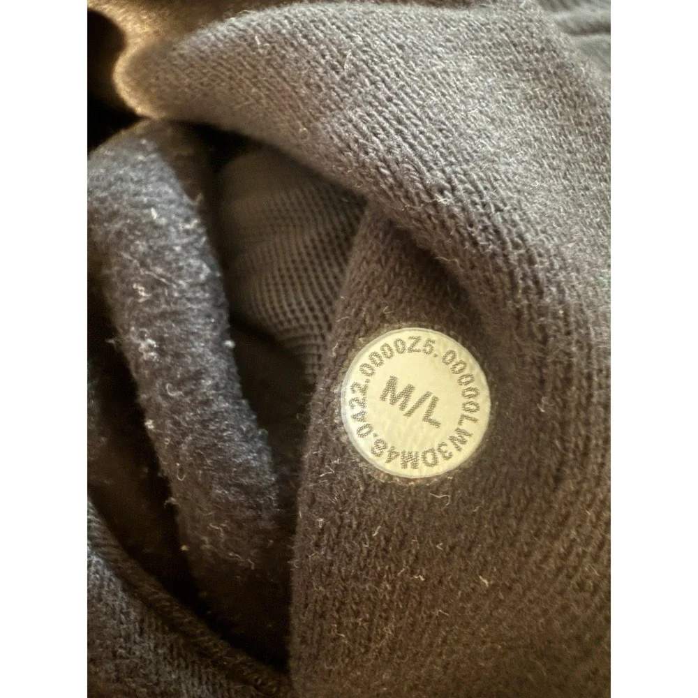 Lululemon Scuba Oversized Half-Zip Hoodie - M/L -‎ Black Fade